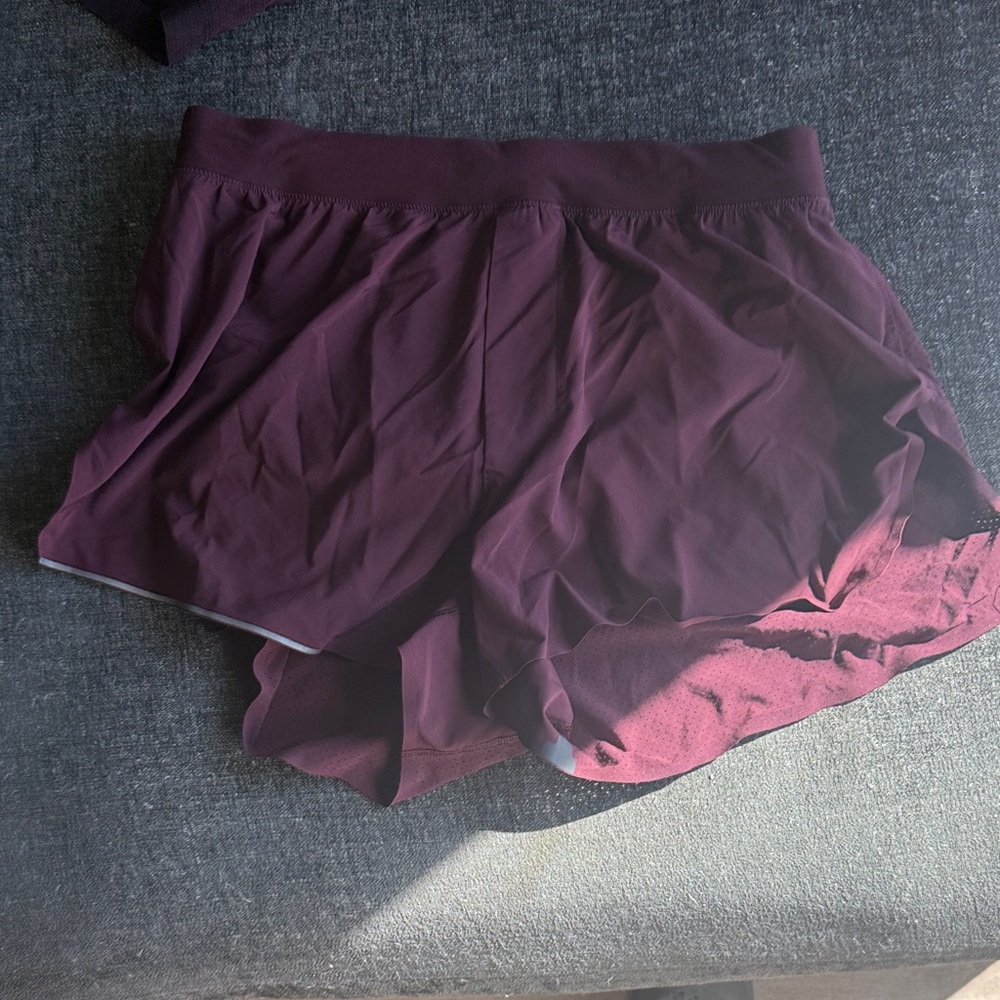 Burgundy men’s lululemon shorts